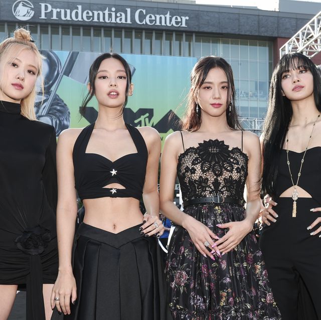 rosé, jennie, jisoo and lisa of blackpink at the 2022 mtv video music awards held at prudential center on august  28, 2022 in newark, new jersey photo by christopher polkvariety via getty images