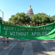 US-JUSTICE-COURT-ABORTION-PROTEST abortion rights demonstrators march near the state capitol in austin, texas, june 25, 2022 abortion rights defenders fanned out across america on june 25 for a second day of protest against the supreme court's thunderbolt ruling, as state after conservative state moved swiftly to ban the procedure photo by suzanne cordeiro afp photo by suzanne cordeiroafp via getty images
