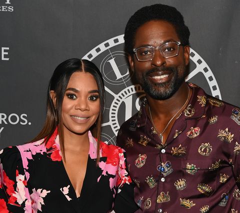 atlanta, georgia   august 27  regina hall and sterling k brown attend the women superstars honors during 2022 bronzelens film festival at the starling atlanta midtown on august 27, 2022 in atlanta, georgia photo by paras griffingetty images