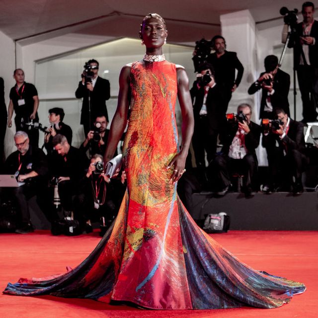 venice, italy   september 01 jodie turner smith attends the bardo red carpet at the 79th venice international film festival on september 01, 2022 in venice, italy photo by alessandra benedetti   corbiscorbis via getty images