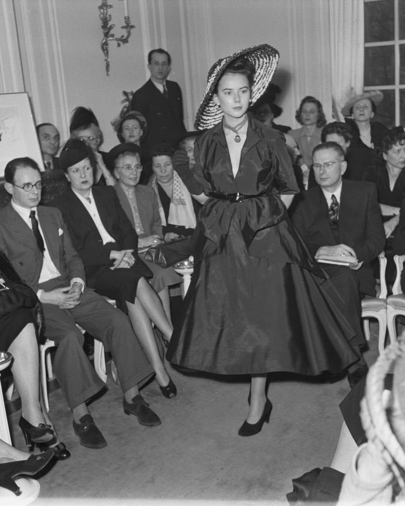 the christian dior spring fashion show in paris, france, february 1948 photo by pixmichael ochs archivesgetty images