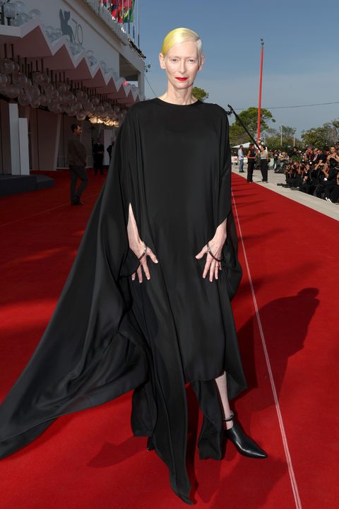 venice, italy   september 07 tilda swinton attends the saint omer red carpet at the 79th venice international film festival on september 07, 2022 in venice, italy photo by pascal le segretaingetty images