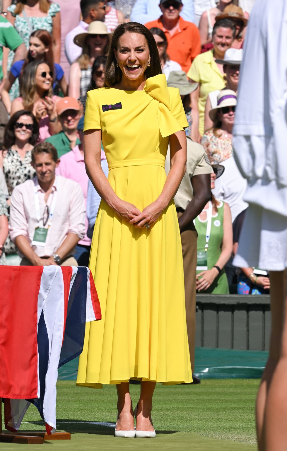 london, england   july 09 catherine, duchess of cambridge attends the womens singles final at the wimbledon womens singles final at all england lawn tennis and croquet club on july 09, 2022 in london, england photo by karwai tangwireimage