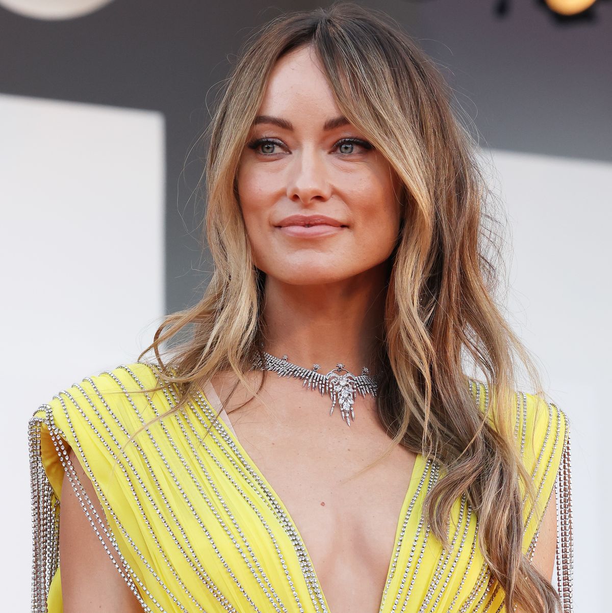 venice, italy   september 05 olivia wilde attends the dont worry darling red carpet at the 79th venice international film festival on september 05, 2022 in venice, italy photo by stefania dalessandrowireimage
