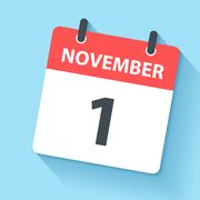 november 1 calendar icon