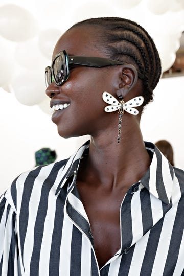 new york, new york   september 09 a model poses during the kate spade presentation during september 2022 new york fashion week at 3 world trade center on september 09, 2022 in new york city photo by cindy ordgetty images