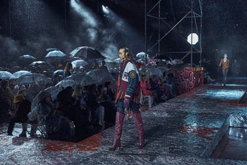 models walk the runway for tommy hilfiger during new york fashion week in new york city on september 11, 2022 photo by andres kudacki  afp photo by andres kudackiafp via getty images