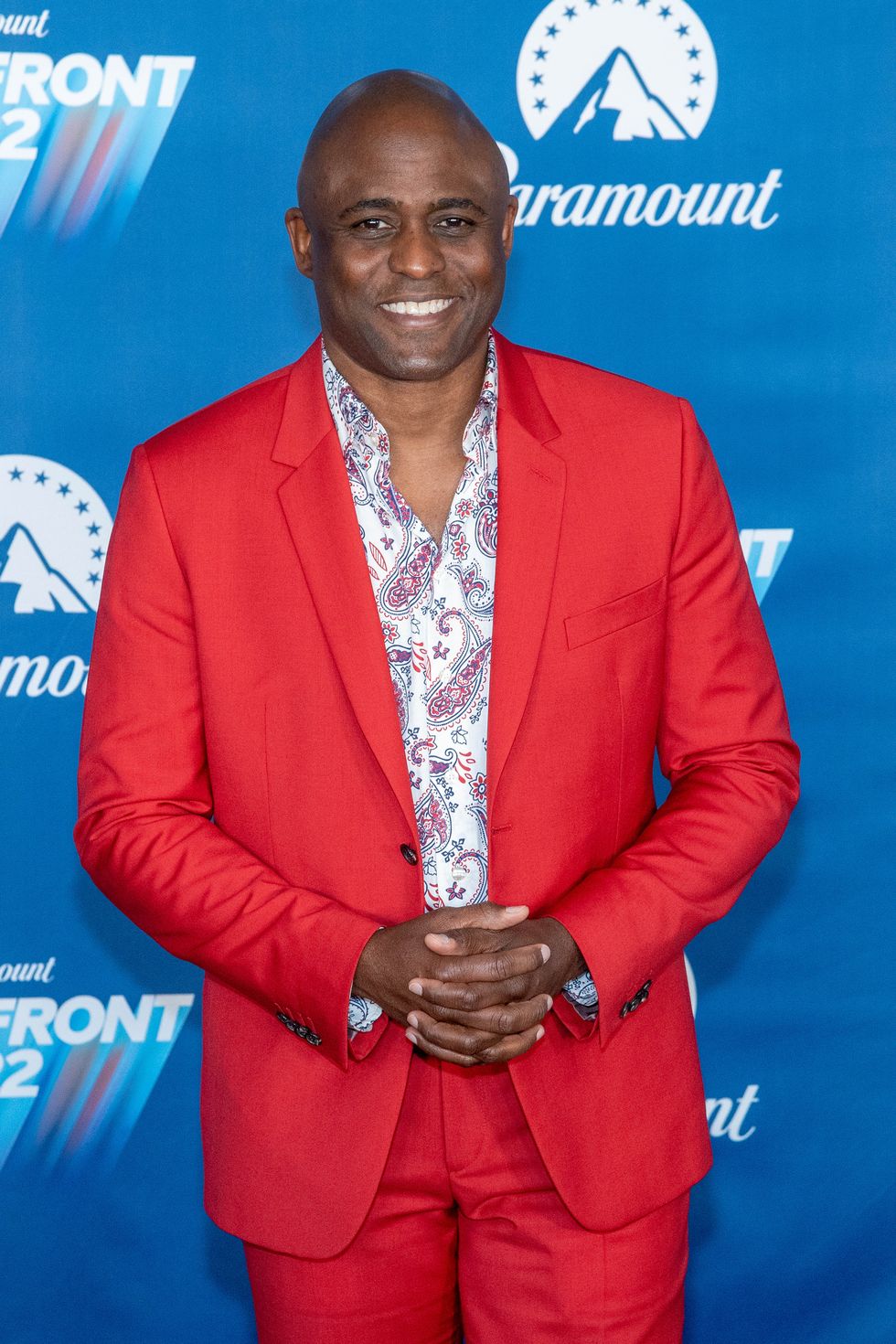 new york, new york   may 18 wayne brady attends the 2022 paramount upfront at 666 madison avenue on may 18, 2022 in new york city photo by roy rochlinfilmmagic