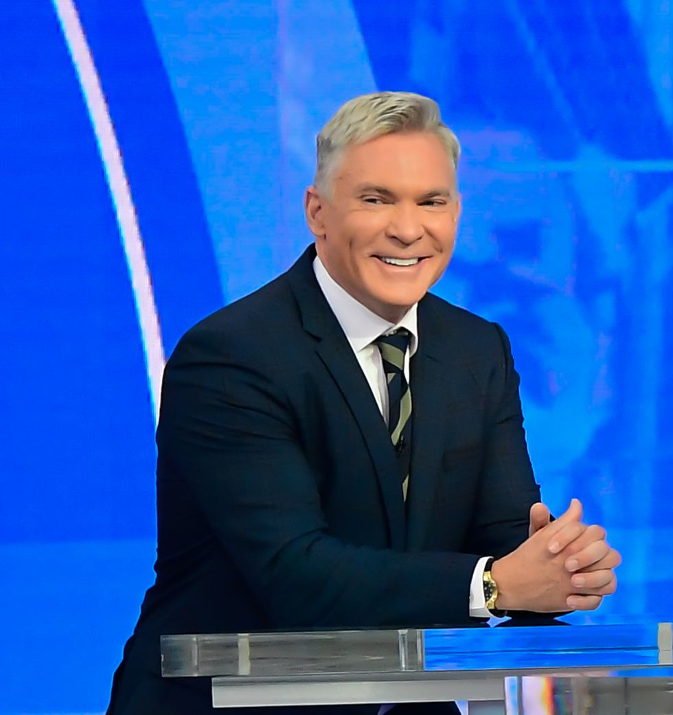 new york, ny   january 15  sam champion is seen on the set of good morning america on january 15, 2020 in new york city  photo by raymond hallgc images