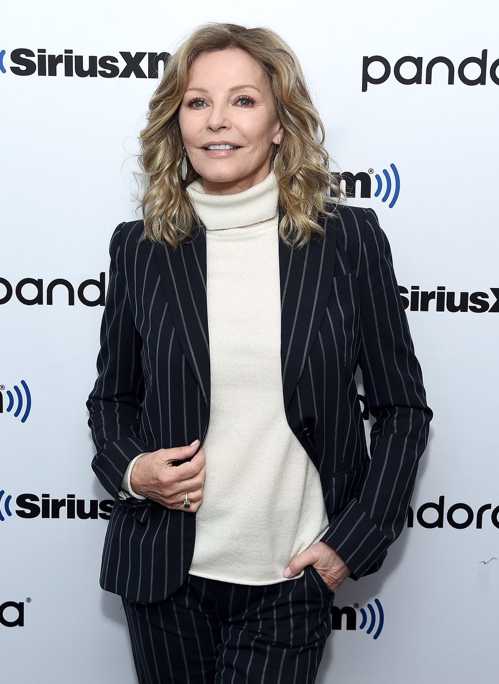 new york, new york   march 11 exclusive coverage cheryl ladd visits siriusxm at siriusxm studios on march 11, 2020 in new york city photo by jamie mccarthygetty images