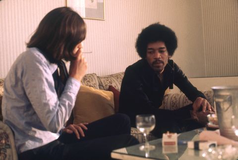 san francisco   february 1  l r co founder and publisher of rolling stone magazine jann wenner interviews legendary rock guitarist, singer and songwriter jimi hendrix 1942 1970 before his concert at the fillmore auditorium, on february 1, 1968, in san francisco, california  photo by icon and imagegetty images
