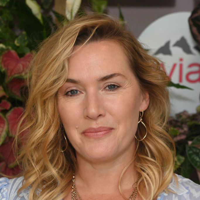 london, england   july 10  kate winslet attends the evian vip suite at wimbledon 2022, certified as carbon neutral by the carbon trust at the championships at wimbledon on july 10, 2022 in london, england photo by david m benettdave benettgetty images for evian