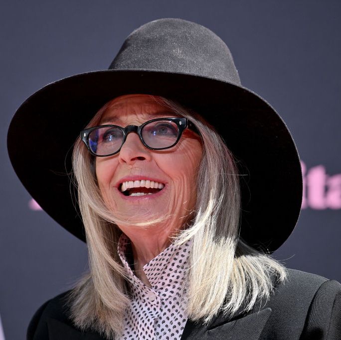 hollywood, california   august 11 diane keaton is honored with a hand and footprint ceremony at tcl chinese theatre on august 11, 2022 in hollywood, california photo by axellebauer griffinfilmmagic