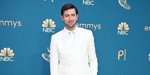 nicholas braun arrives for the 74th emmy awards at the microsoft theater in los angeles, california, on september 12, 2022 photo by robyn beck  afp photo by robyn beckafp via getty images