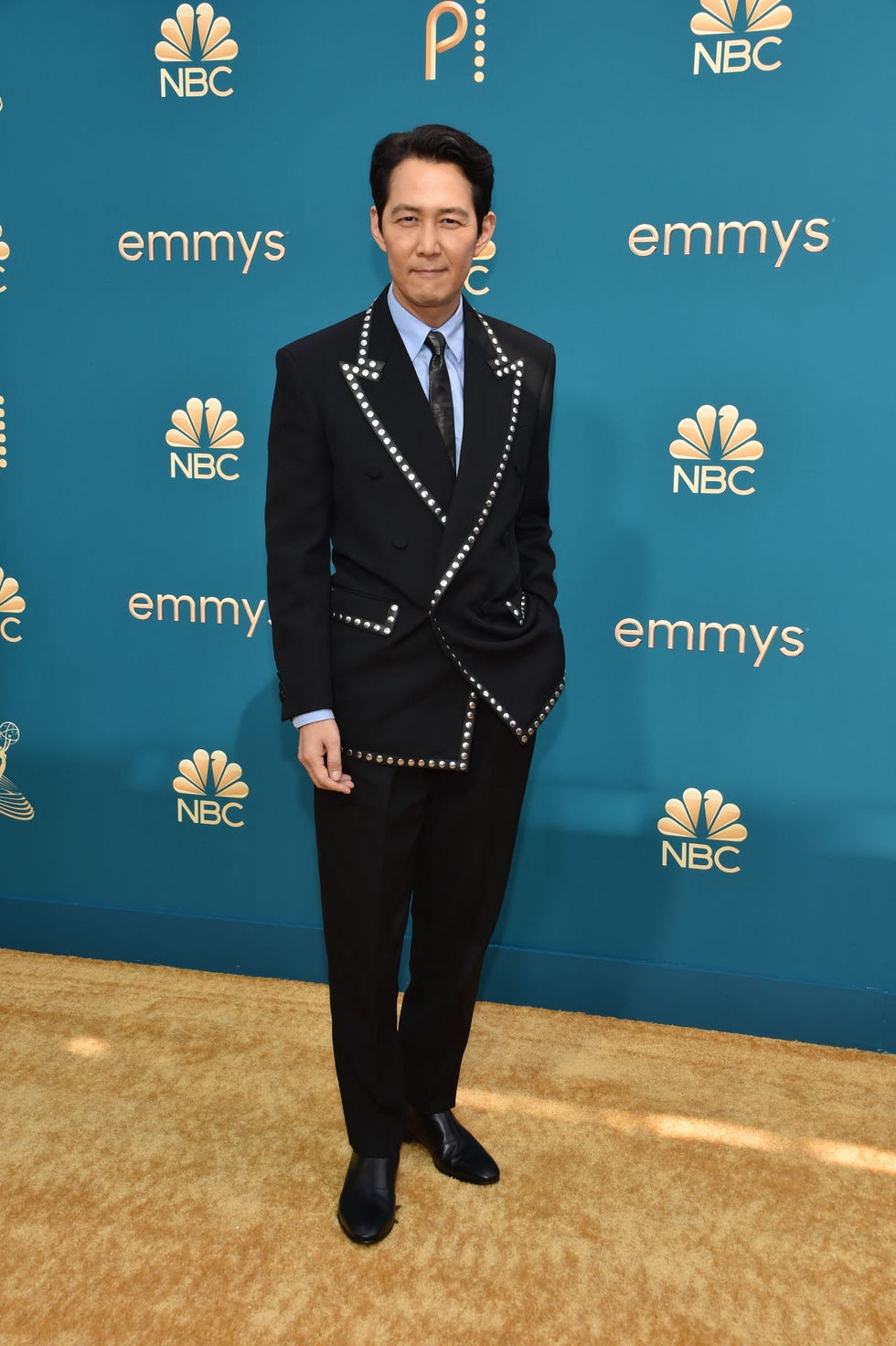 actor lee jung jae arrives for the 74th emmy awards at the microsoft theater in los angeles, california, on september 12, 2022  arrives for the 74th emmy awards at the microsoft theater in los angeles, california, on september 12, 2022 photo by chris delmas  afp photo by chris delmasafp via getty images