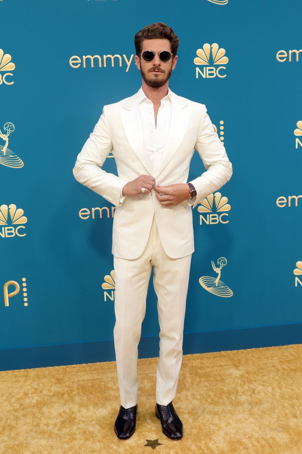 los angeles, california   september 12 andrew garfield attends the 74th primetime emmys at microsoft theater on september 12, 2022 in los angeles, california photo by momodu mansaraygetty images