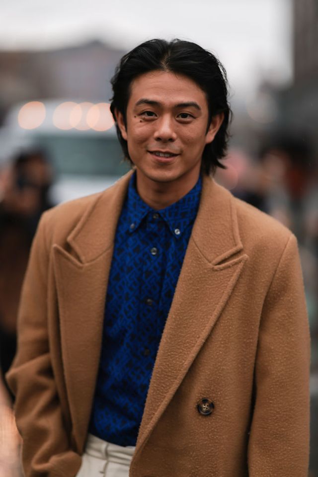 new york, new york   september 11 beenzino in a total tommy hilfiger look, before tommy hilfiger, during new yorker fashion week on september 11, 2022 in new york city photo by jeremy moellergetty images