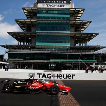 indianapolis, in   april 21 ntt indycar series driver will power 12 drives across the yard of bricks during practice on april 21, 2022 during the open test for the 106th running of the indianapolis 500 at the indianapolis motor speedway photo by brian spurlockicon sportswire via getty images