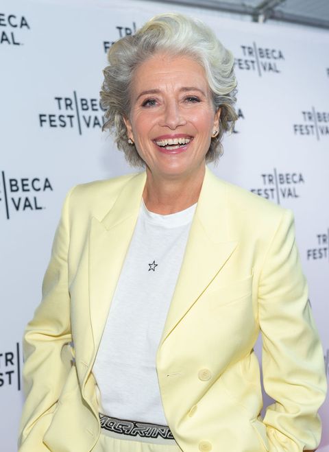 new york, new york   june 15 actress emma thompson attends the premiere of good luck to you, leo grande during the 2022 tribeca festival at sva theatre on june 15, 2022 in new york city photo by mark saglioccowireimage