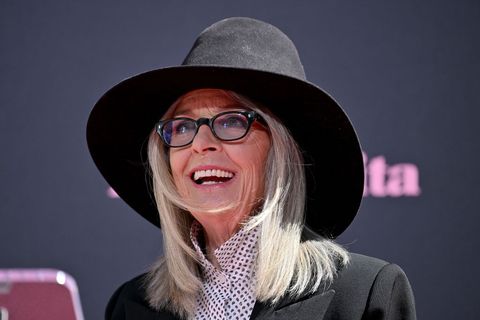 hollywood, california   august 11 diane keaton is honored with a hand and footprint ceremony at tcl chinese theatre on august 11, 2022 in hollywood, california photo by axellebauer griffinfilmmagic