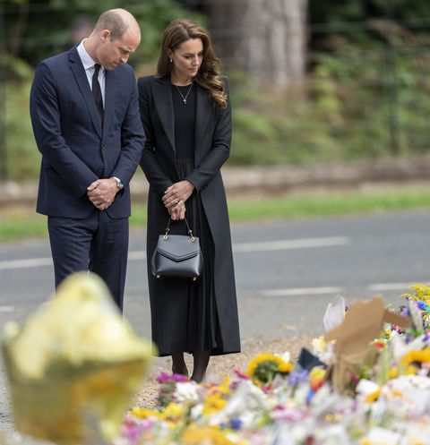 kings lynn, england   september 15 prince william, prince of wales and catherine, princess of wales at sandringham on september 15, 2022 in kings lynn, england the prince and princess of wales are visiting sandringham to view tributes to queen elizabeth ii, who died at balmoral castle on september 8, 2022 photo by mark cuthbertuk press via getty images