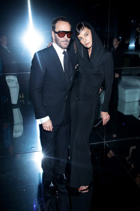 new york, new york september 14 designer tom ford and katie holmes attend the tom ford fashion show during september 2022 new york fashion week the shows at skylight on vesey on september 14, 2022 in new york city photo by dimitrios kambourisgetty images for nyfw the shows