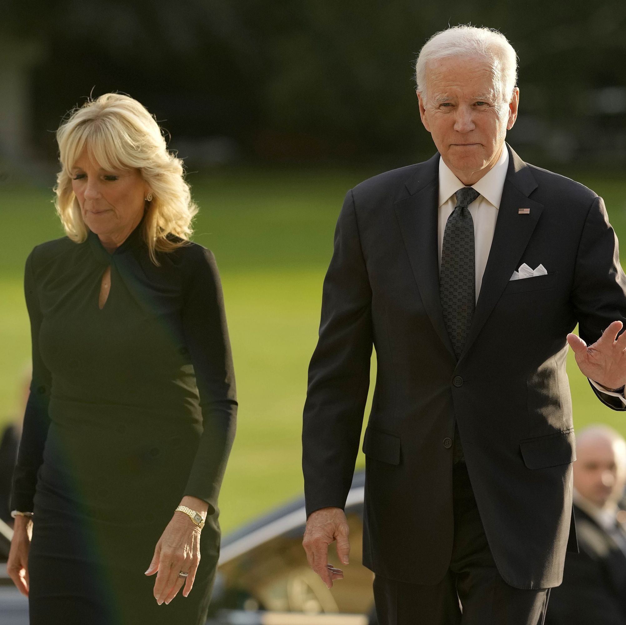Joe and Jill Biden Pay Respects to Queen Elizabeth in London