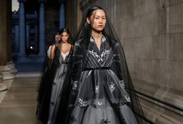 london, england   september 18 models walk the runway at the finale of the erdem show during london fashion week september 2022 on september 18, 2022 in london, england photo by tristan fewingsbfcgetty images