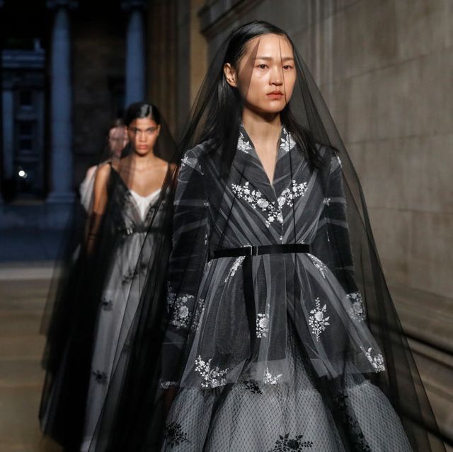 london, england september 18 models walk the runway at the finale of the erdem show during london fashion week september 2022 on september 18, 2022 in london, england photo by tristan fewingsbfcgetty images