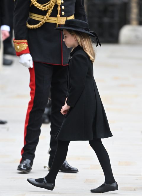 Prince George and Princess Charlotte at Queen Elizabeth II's State Funeral