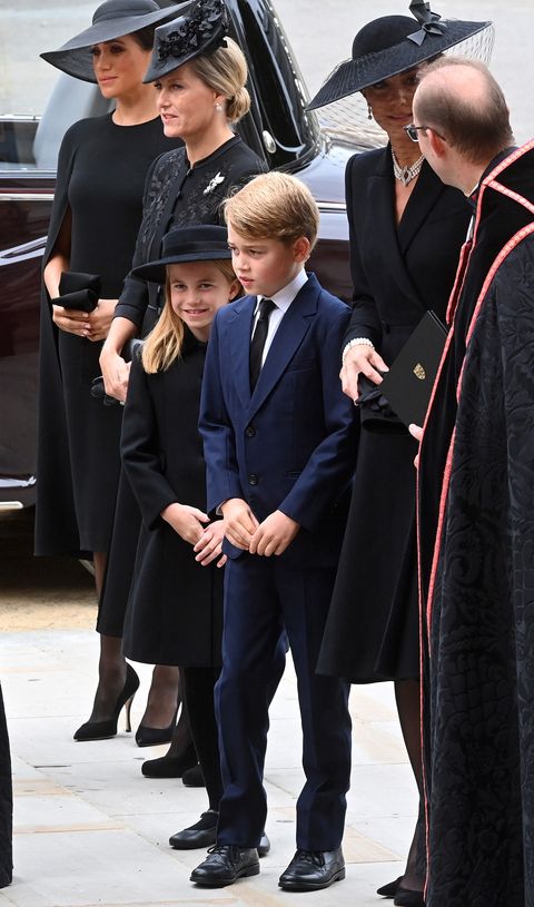 prince george and princess charlotte at the state funeral of queen elizabeth ii