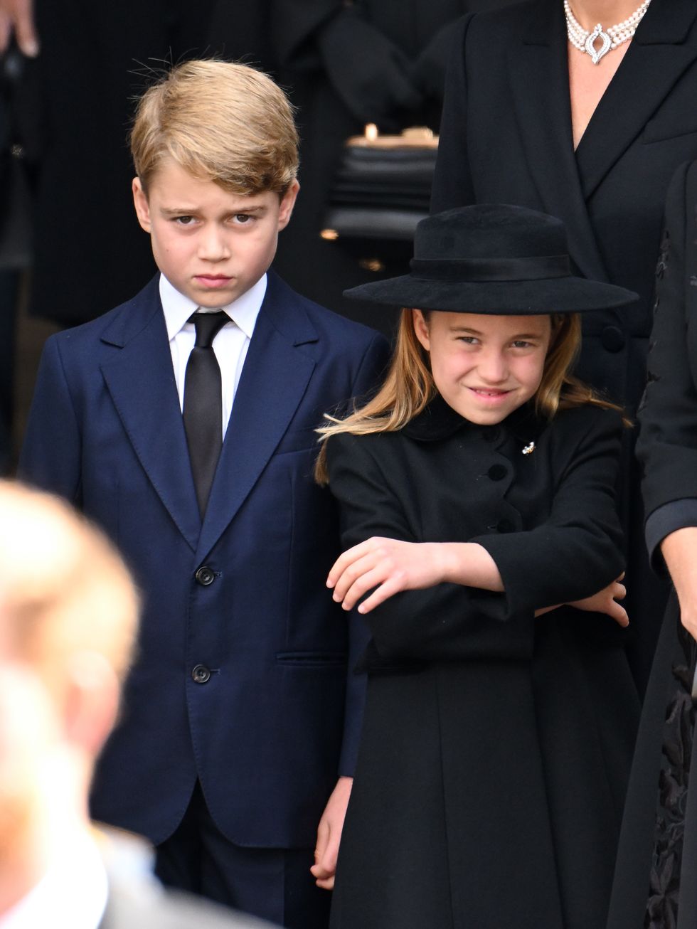 princess charlotte prince george queen elizabeth funeral