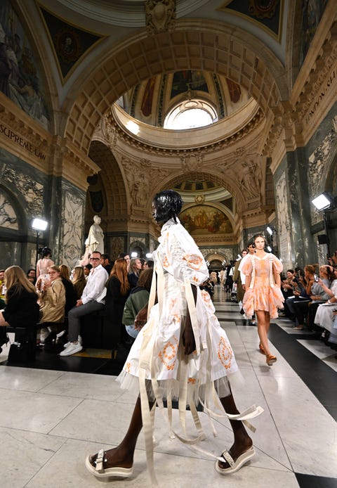 london, england   september 18 models walk the runway during the simone rocha show during london fashion week september 2022 on september 18, 2022 in london, england photo by jeff spicerbfcgetty images