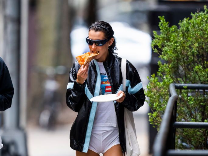 Bella Hadid Wears Micro Shorts and Viral Ugg Boots While Grabbing a Slice  of Street Pizza