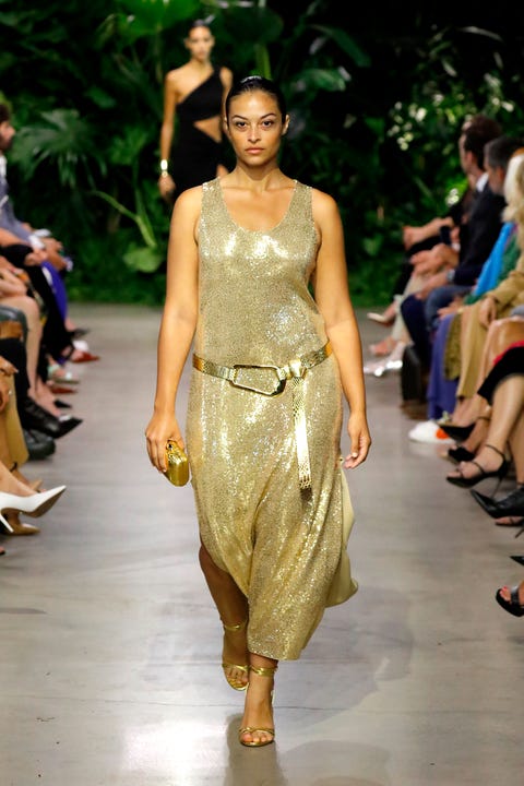 new york, new york september 14 a model walks the runway during the michael kors collection springsummer 2023 runway show on september 14, 2022 in new york city photo by jp yimgetty images for michael kors