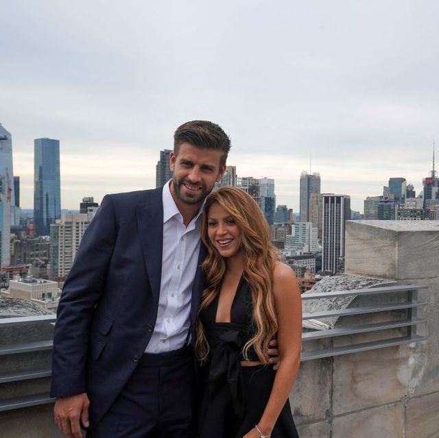 colombian musician shakira and partner kosmoa founder and president, spanish football player gerard pique attend the davis cup presentation on september 5, 2019 in new york photo by bryan r smith  afp photo by bryan r smithafp via getty images
