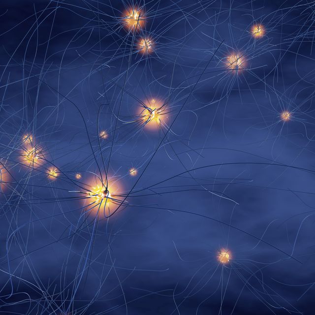3d illustration of nerve cells