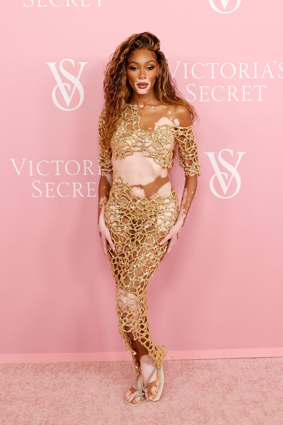 new york, new york september 06 winnie harlow attends victorias secrets celebration of the tour 23 at hammerstein ballroom on september 06, 2023 in new york city photo by taylor hillgetty images