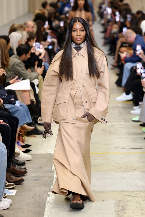 london, england   september 26 naomi campbell walks the runway during the burberry show during london fashion week september 2022 on september 26, 2022 in london, england photo by tim whitbybfcgetty images