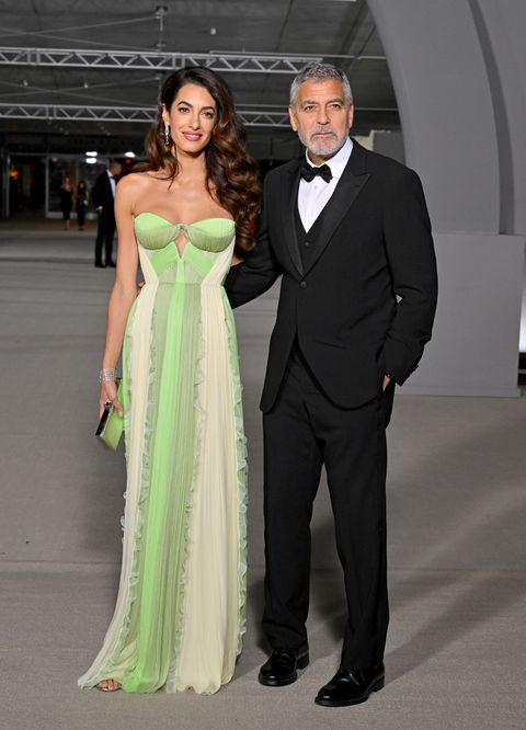 los angeles, california   october 15 amal clooney and george clooney attend the 2nd annual academy museum gala at academy museum of motion pictures on october 15, 2022 in los angeles, california photo by axellebauer griffinfilmmagic