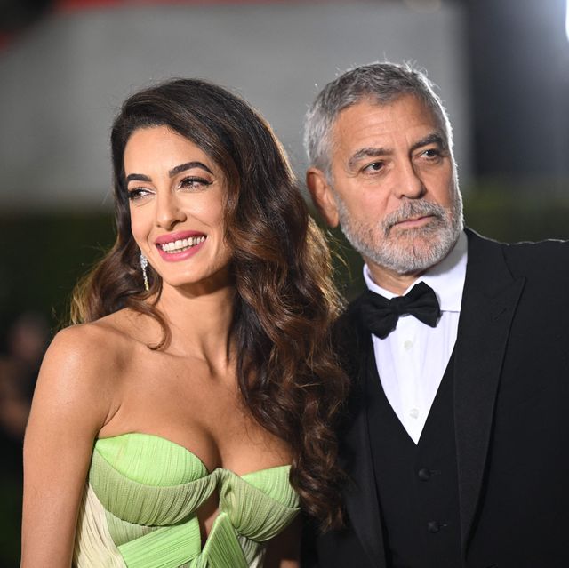 us actor george clooney r and his wife lebanese british barrister amal alamuddin clooney arrive for the 2nd annual academy museum gala at the academy museum of motion pictures in los angeles, october 15, 2022 photo by robyn beck  afp photo by robyn beckafp via getty images