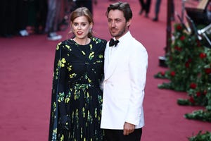 britains princess beatrice of york and her husband edoardo mapelli mozzi pose upon arrival to attend the vogue world london event at the theatre royal drury lane in central london on the eve of london fashion week on september 14, 2023 photo by henry nicholls afp photo by henry nichollsafp via getty images