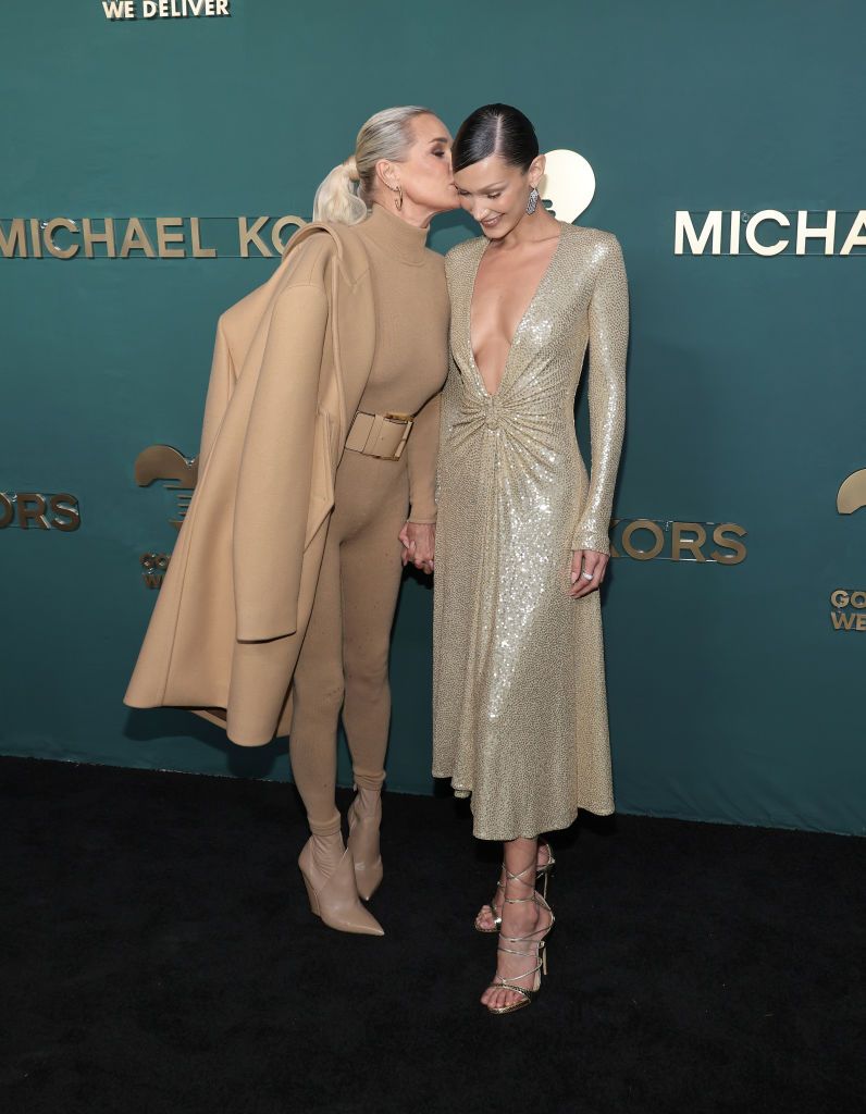new york, new york   october 17  yolanda hadid and bella hadid attend gods love we deliver 16th annual golden heart awards at the glasshouse on october 17, 2022 in new york city  photo by dimitrios kambourisgetty images