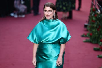 britains princess eugenie of york poses upon arrival to attend the vogue world london event at the theatre royal drury lane in central london on the eve of london fashion week on september 14, 2023 photo by henry nicholls afp photo by henry nichollsafp via getty images