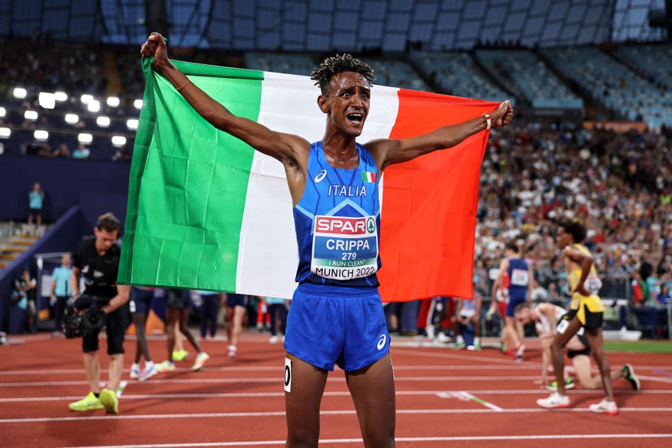 yeman crippa campione europeo dei 10mila metri verso la maratona con adidas