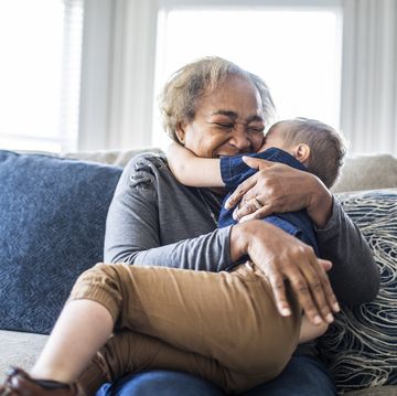 grandma names  grandmother holding grandson on lap on couch