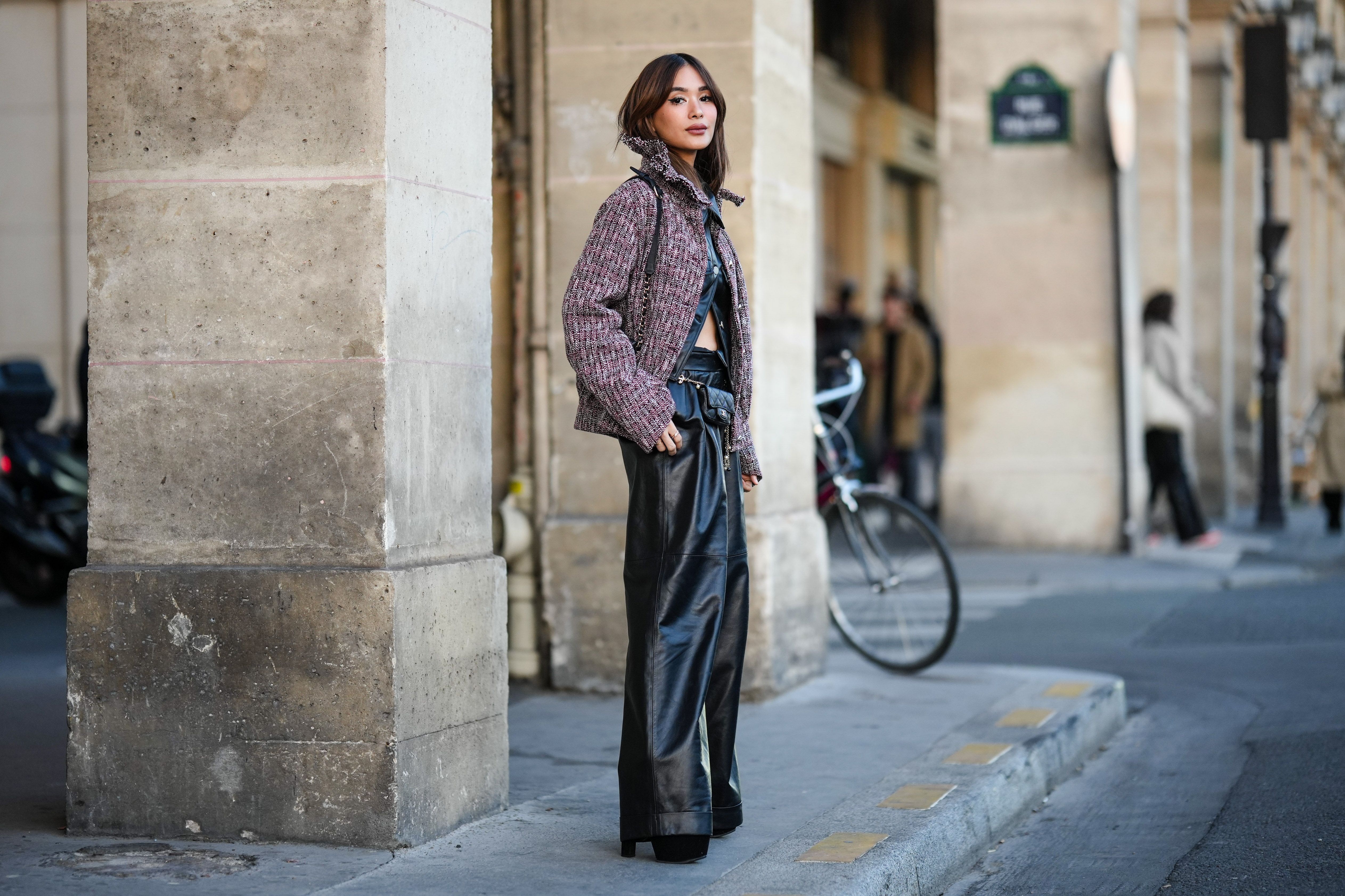 Women's High-Rise Faux Leather Ankle Trousers - A New Day™ Yellow 16