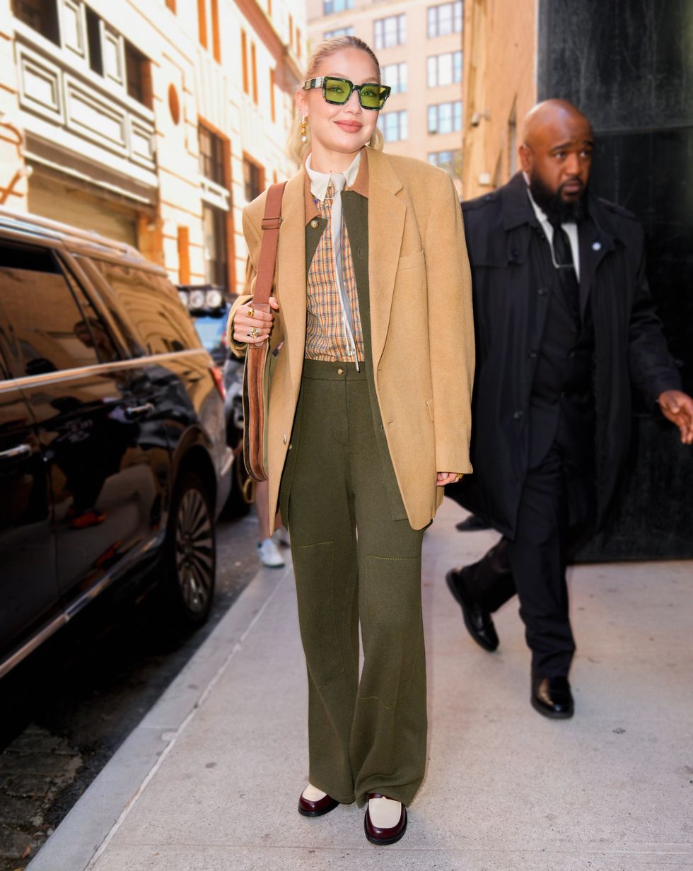 new york, new york   october 14 gigi hadid is seen on october 14, 2022 in new york city photo by gothamgc images