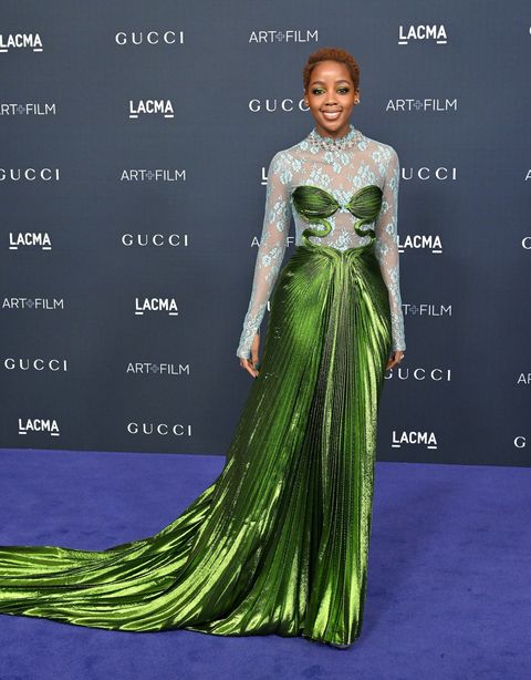 los angeles, california   november 05 thuso mbedu attends the 11th annual lacma art  film gala at los angeles county museum of art on november 05, 2022 in los angeles, california photo by axellebauer griffinfilmmagic
