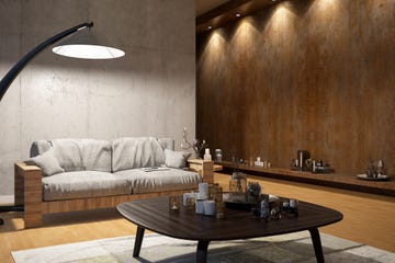 modern living room interior with sofa